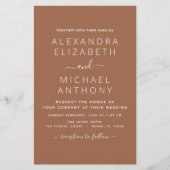 Budget Foto Terracotta Boho Wedding Simple (Vorderseite)