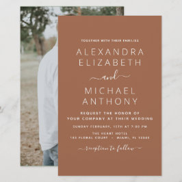 Budget Foto Terracotta Boho Wedding Simple