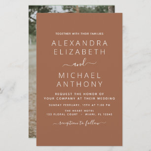 Budget Foto Terracotta Boho Wedding Simple