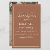 Budget Foto Terracotta Boho Wedding Simple (Vorne/Hinten)