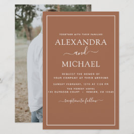 Budget Foto Terracotta Boho Wedding Simple