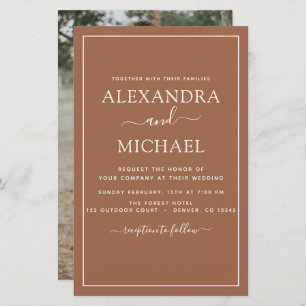 Budget Foto Terracotta Boho Wedding Simple