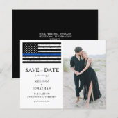 Budget Foto Thin Blue Line Polizeihochzeit (Vorne/Hinten)