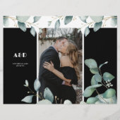 Budget Foto uAwg Details dreifach schwarze Hochzei Flyer (Hinten)