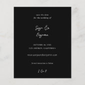 Budget Foto V MOD Chic 4 LG Save the Date Flyer (Hinten)