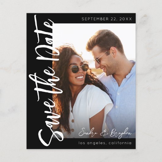 Budget Foto V MOD Chic 5 Save the Date Flyer (Vorne)