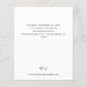 Budget Foto VS Black & W Moderne Hochzeit 3 Flyer (Hinten)