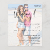 Budget Foto VS Black & W Moderne Hochzeit 3 Flyer (Vorne)