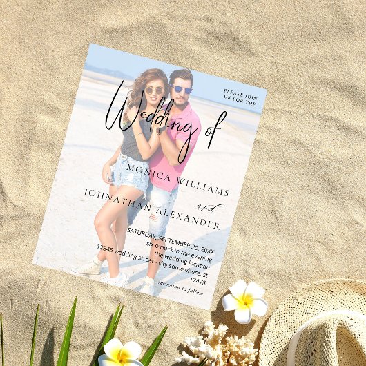 Budget Foto VS Black & W Moderne Hochzeit 3 Flyer