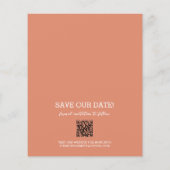 Budget Foto Wedding Coral Save the Date (Rückseite)