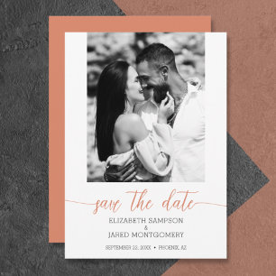 Budget Foto Wedding Coral Save the Date