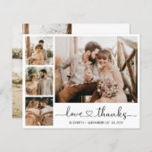 Budget Foto Wedding Danke Herzensskriptkarte (Vorne/Hinten)