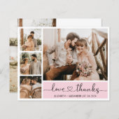 Budget Foto Wedding Danke Herzensskriptkarte (Vorne/Hinten)