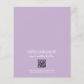 Budget Foto Wedding Lavender Save the Date (Rückseite)