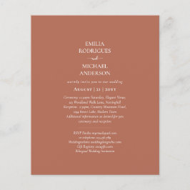 BUDGET Foto Wedding Terracotta Monochrome Flyer
