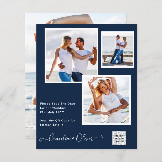 BUDGET FOTO Wedite Laden QR CODE UAWG Blue (Vorne/Hinten)