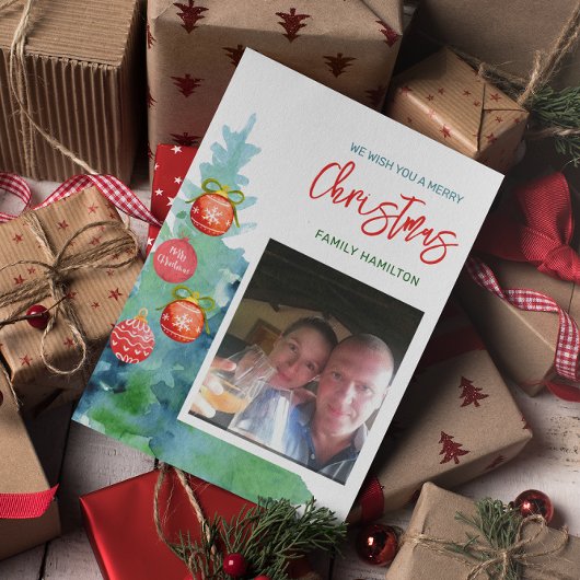 Budget Foto Weihnachtskarte