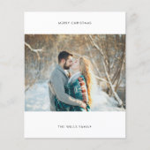 Budget Foto Weihnachtskarte Flyer (Vorne)