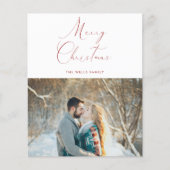 Budget Foto Weihnachtskarte Flyer (Vorne)