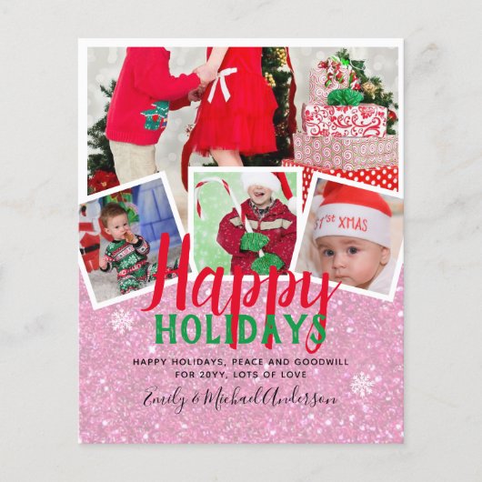 BUDGET Foto Weihnachtskarten - Collage (Vorderseite)