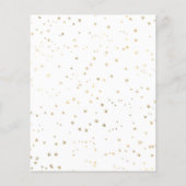 Budget Foto Weihnachtskarten Gold Stars (Rückseite)