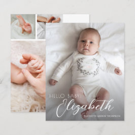 Budget Foto White Script Ankündigung