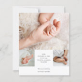 Budget Foto White Script Ankündigung (Rückseite)