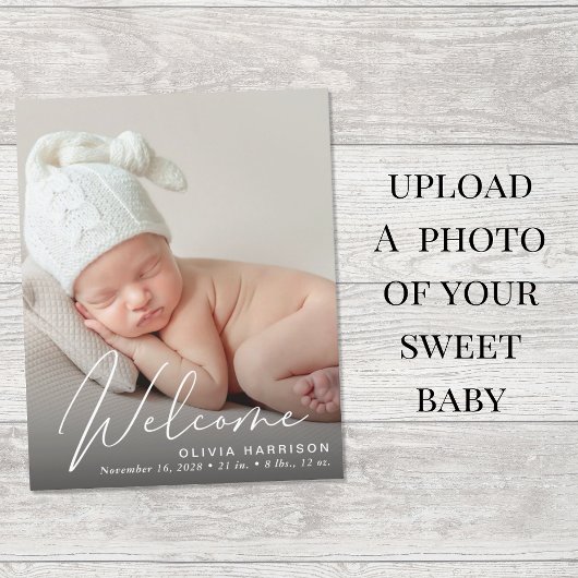 Budget Foto White Script Ankündigung