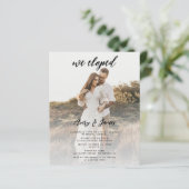 Budget Foto Wir haben Foto Elopement Hochzeit (Stehend Vorderseite)