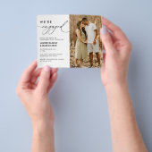 Budget Foto Wir sind Verlobt Verlobung Einladung Flyer (Gruppe)