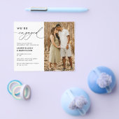 Budget Foto Wir sind Verlobt Verlobung Einladung Flyer (Einzeln)