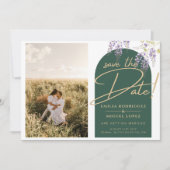 Budget FOTO Wisteria Wedding Dave Dates Einladung (Vorderseite)
