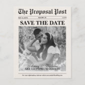 Budget Foto Zeitung Hochzeit sparen das Datum (Vorderseite)