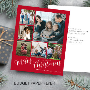 Budget-Fotocollage Weihnachtskarte Flyer