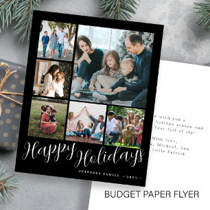 Budget-Fotocollage Weihnachtskarte Flyer