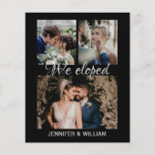 Budget Fotocollage Wir feierten Hochzeitsankündigu (Vorderseite)