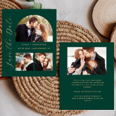 Budget Fotos Arch Emerald Gold Save the Date