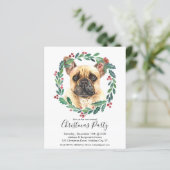 Budget French Bulldog Dog Weihnachtsfeiertag Party (Stehend Vorderseite)