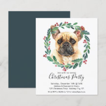 Budget French Bulldog Dog Weihnachtsfeiertag Party