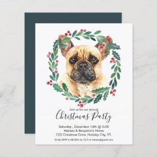 Budget French Bulldog Dog Weihnachtsfeiertag Party