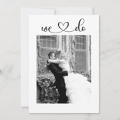Budget French Bulldog Wedding Photo Save the Date Einladung (Rückseite)