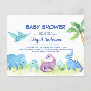 Budget freundliche Einladung zur Babyparty mit süß