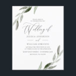 Budget Friendly Elegant Leaf Hochzeit Einladung<br><div class="desc">Budget Friendly Elegant Leaf Hochzeit Einladung</div>