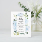 Budget Friendly Fleur Jolie Baby Dusche Einladung (Stehend Vorderseite)