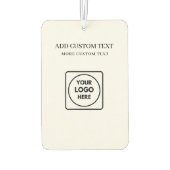 Budget Friendly Logo Style Business Branding Autolufterfrischer (Rückseite)