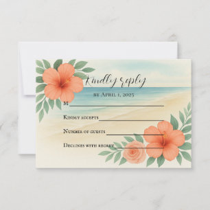 Budget Friendly Picturesque RSVP Card Karte