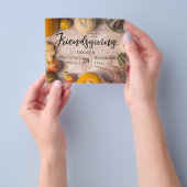 Budget Friendsgiving Dinner Feeling Pumpkin Flyer (Gruppe)