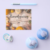 Budget Friendsgiving Dinner Feeling Pumpkin Flyer (Einzeln)