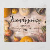 Budget Friendsgiving Dinner Feeling Pumpkin Flyer (Vorne)