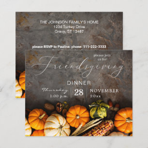 Budget Friendsgiving Erntedank Dinner Pumpkins